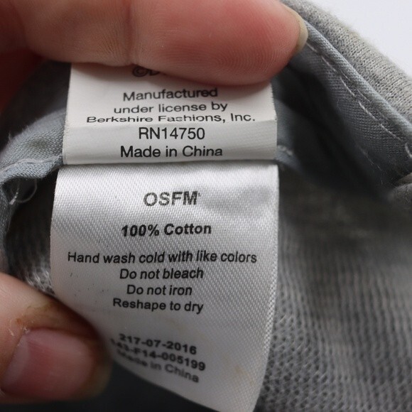 Disney Mickey Mouse Gray Adjustable Baseball Hat Cap OSFM - Picture 10 of 10